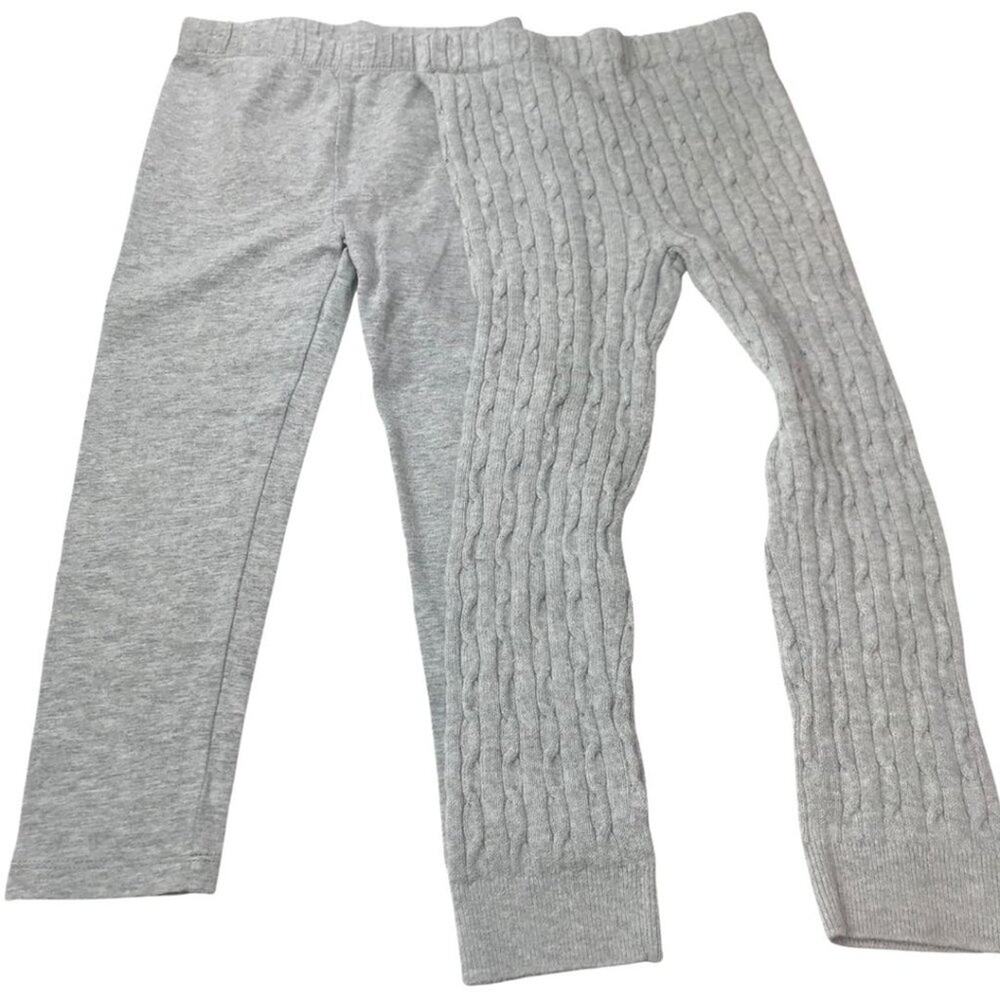 GAP Set of 2 Leggings in Light Gray. Size 4